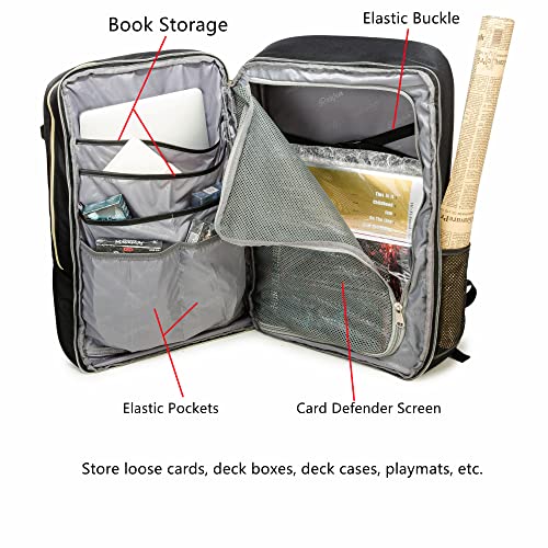 Rabjen Board Game Backpack, 2 Layer Extra Large Capacity Bag with