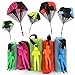 TSLIKANDO 5PCS Parachute Toy Tangle Free Parachutes Men Hand Throwing Solider Toys for Kids