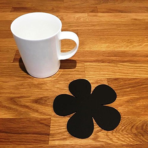 Coasters - Daisy Shaped - Mocha Brown - 8 Set