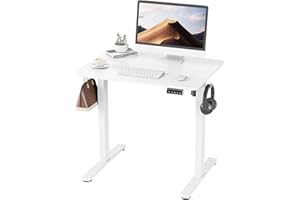 ERGOMAKER 32x23.6 inch(80x60cm) Electric Height Adjustable Standing Desk, Sit Stand Desk with Splicing Top for Home Office (W