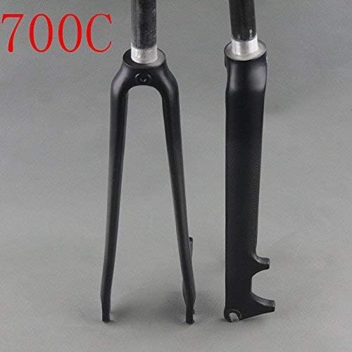 Lixada Carbon-Fahrradgabel 700C - Ultraleichte Vollcarbon-Gabel Für Rennräder, 28,6 Mm Steuerrohr