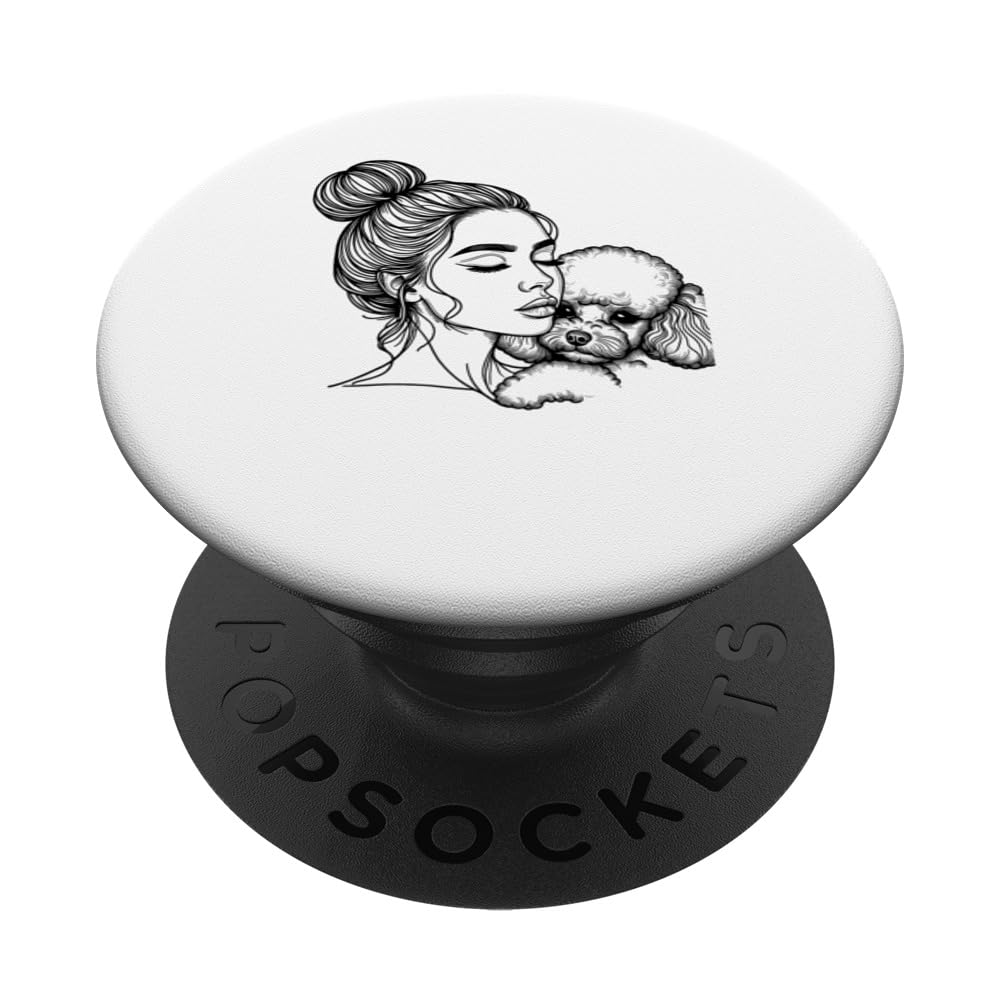 Toy Poodle Mom Cute Toy Poodle Dog Mother's Day PopSockets Swappable PopGrip