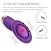 Utimi 10-speed Vibrator Silicone Brush Clitoris Massager Rechargeable Vulva Stimulator with Salient Points
