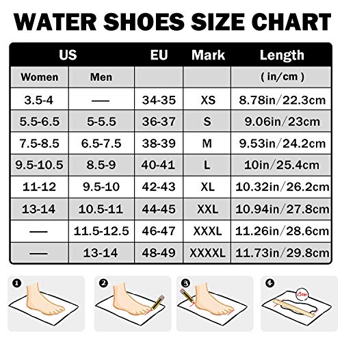 image for JOTO Water Shoes for Women Men Kids, Barefoot Quick-Dry Aqua Water Soc