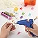 KUUQA 70 Pcs Glitter Hot Melt Glue Adhesive Glue Sticks for DIY Art Craft 7 x 100mm (7 Colors)