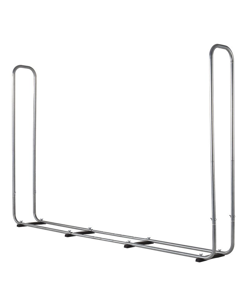 Wolfcraft Modular XXL Stacking Aid for Firewood I 5125000 I Modular, size-adjustable firewood store, Silver - Image 4