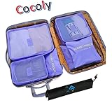 Cocoly 7pcs travel Organizers Packing Cubes Luggage Organizers Compression Pouches