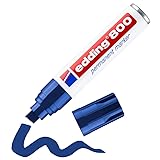 edding 800 permanent marker - blue - 1 pen - chisel
