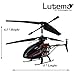 Lutema 2.4GHz Heligram Flight Simulator Remote Control Helicopter with LED SkyText Technology, Red