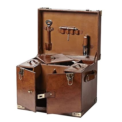 Artikle Leather Bar Cabinet