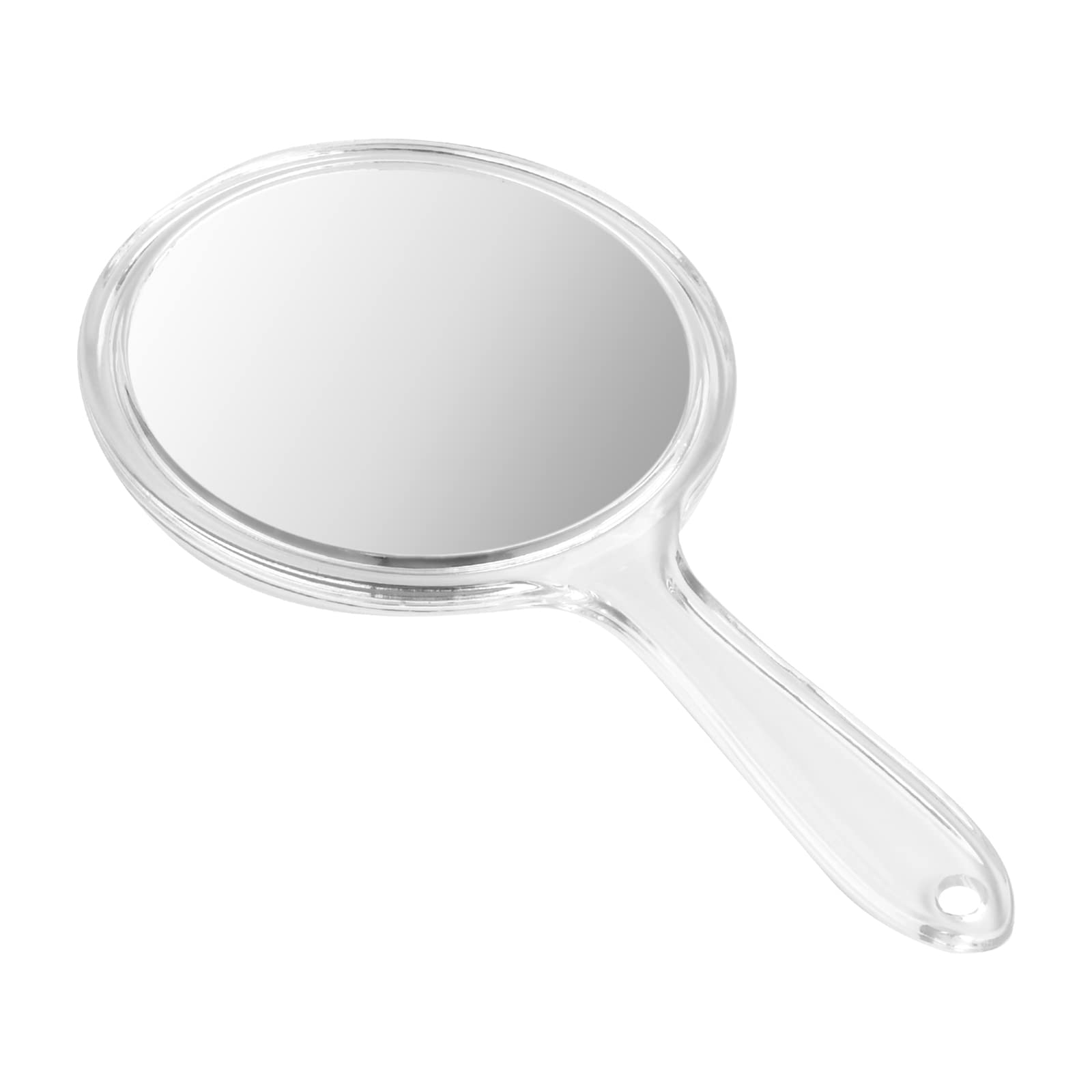 FESSOSKO Hand Mirror Double Sided Mirror 1X/3X Magnifying Vanity Mirror Round Shape Handheld with Handle for Women Daily Makeup Portable