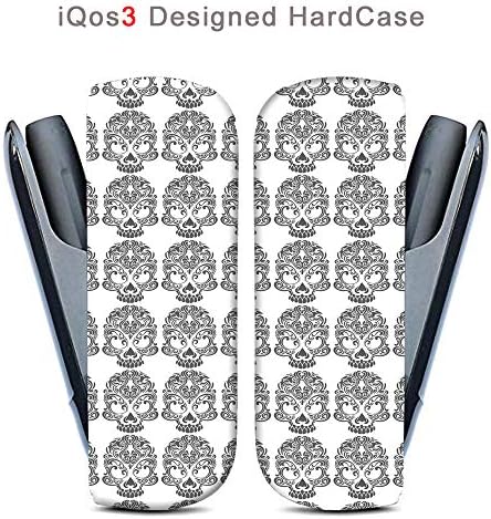 Iqos3用ハードケース Ana Lyn 壁紙 ダマスク風スカル柄パターン 完全国内受注生産品アイコス3 新品未使用 オリジナル Iqos3 ケース アイコス3カバー