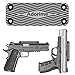 Gun Magnet Mount - Adorime 43 Lbs Rated Rubber Coated Magnetic Gun Mount Holster for Car, Home, Pistol, Air Gun, Revolver, Handgun, Shotgun, Rifle