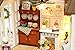 Cuteroom Dollhouse Miniature DIY Dolls House Kit Room with Furniture Handicraft Xmas gift Happy Time