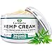 Hemp Extract Cream - 250 Mg - Made in USA - Natural Hemp Pain Relief Cream for Inflammation, Muscle, Joint, Back, Knee & Arthritis Pain - Hemp Salve Contains Arnica, MSM & 10% EMU Oil - Non-GMO