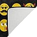 Yochoice Non-slip Area Rugs Home Decor, Stylish Funny Smiling Emoji Emoticon Floor Mat Living Room Bedroom Carpets Doormats 31 x 20 inches