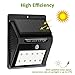 Bcway Outdoor Solar Lights, Separable Solar Panel, Waterproof Motion Sensor Security Light 10 LEDS Powered Wall Light with 8' Extension Cord for Indoor, Garden, Fence, Patio, Driveway, Stairs