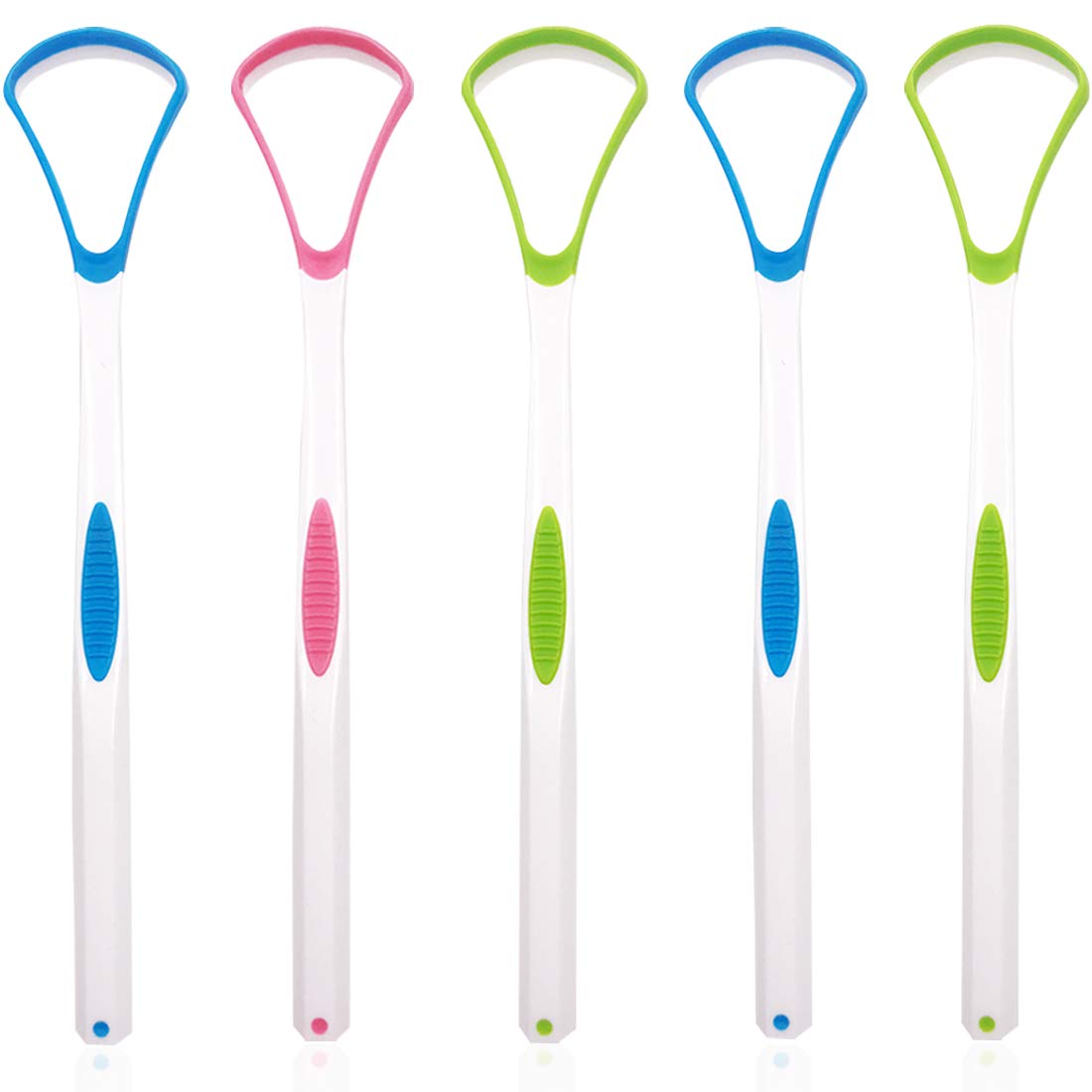 5Pcs Tongue Scraper Cleaner ZSWQ-Tongue Scraper Tongue Brush,Portable Tongue Scraping Brush Scrubber Dental Tools for Healthy Oral Care Mouth Hygiene - Convenient & Safe