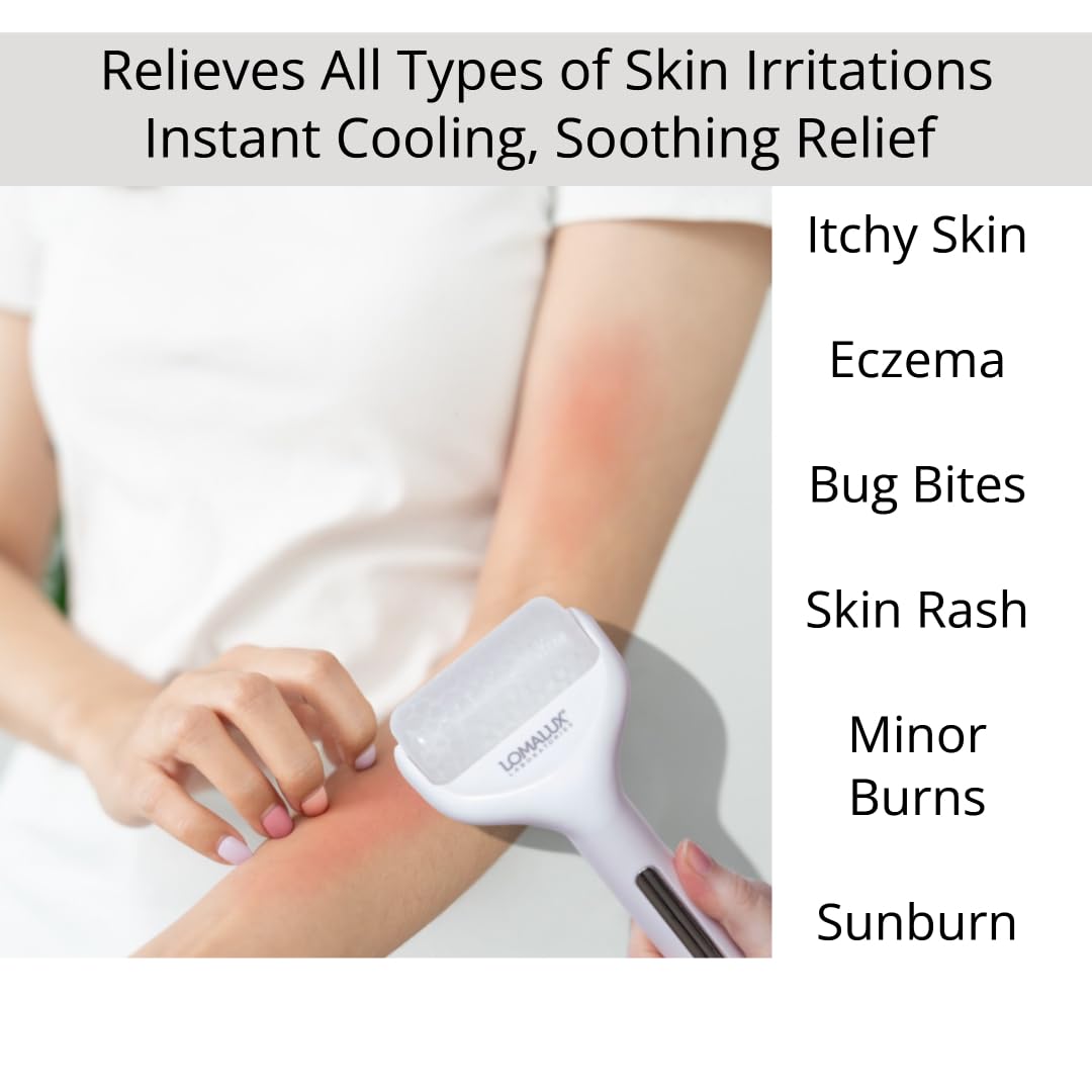 Loma Lux Cool IT! ICE Roller - Whole Body Cold Therapy Temporarily Relieves Skin Itch, Skin Irritation, Eczema, Skin Rashes, Minor Burns, Sunburn