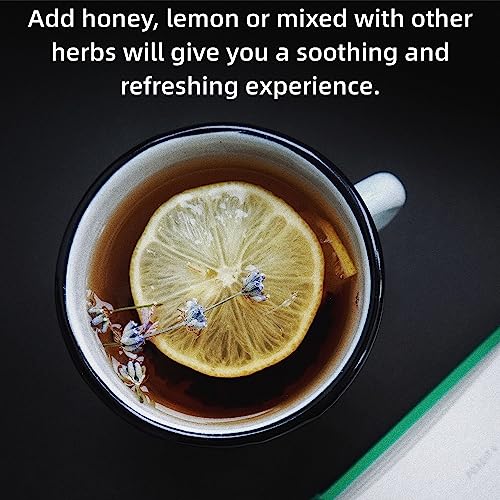 Mullein Tea Bags for Lung Cleanse and Respiratory Support - 50 Tea Bags - 100% Natural Mullein Leaf Herbal Tea Granules - Caffeine Free and Non-GMO