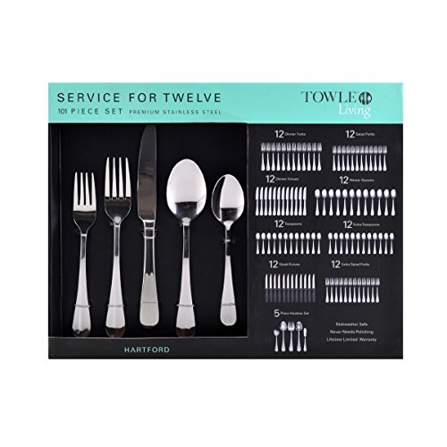 Towle Living Hartford 101-Piece Flatware Set