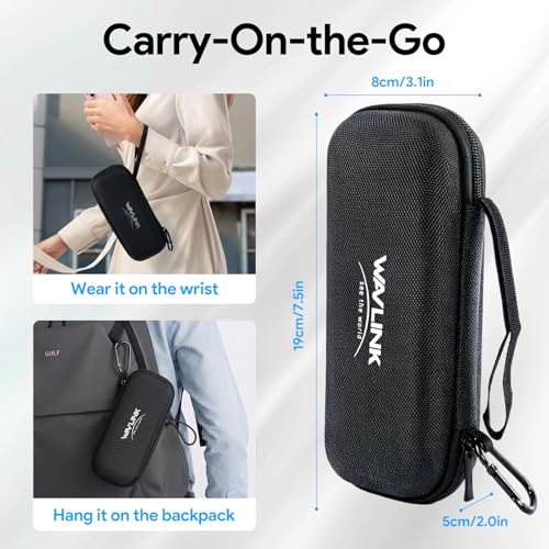 WAVLINK Funda rígida de EVA con Cremallera para Carcasa SSD, Compatible con WL-UTE50, WL-UTE51, WL-ST401C y WL-ST406C, Funda de Viaje, Funda Protectora y Bolsa de Almacenamiento