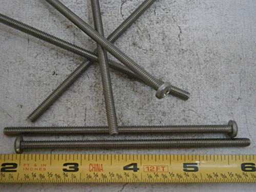 Machine Screw #8/32 x 4'' Long Pozi Pan Head Full Thread Stainless Lot of 12#5285 - Quality Assurance from JumpingBolt