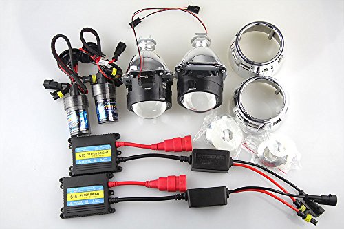 Car rover 2.5" h1 bixenon projector lens with shro…