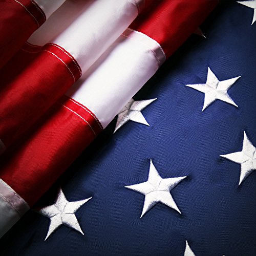 American Flag 3x5 ft Embroidered Stars Sewn Stripes with Brass Grommets Nylon US Flag for Boat Yacht Workplace Home Garden Business Outdoor United States Flag American Flag 3x5 ft Embroidered Stars Sewn Stripes with Brass Grommets Nylon US Flag for Boat Yacht Workplace Home Garden Business Outdoor United States Flag