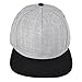 DALIX Premium Wool Blend Hat Flat Bill Cap Snapback Black Dark Gray Maroon Light