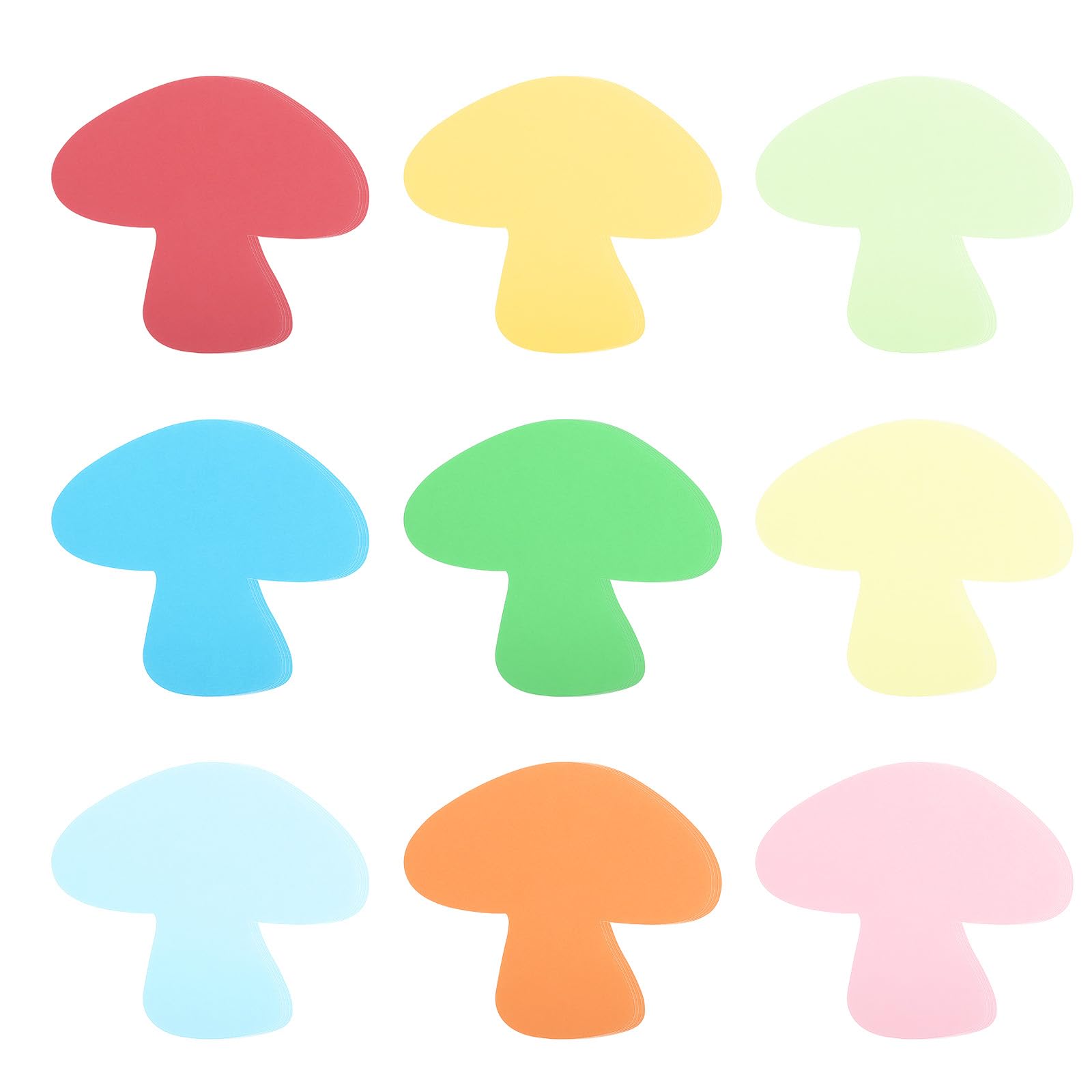 PATIKIL Bulletin Cutouts Paper, 36 Pcs Mushroom Shaped Bulletin Board Paper Cut Outs Decorations for Classroom DIY Crafts Projects Party Supplies, Multicolored