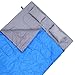 Ohuhu Double Sleeping Bag with 2 Pillows and a Carrying Bag for Camping, Backpacking, Hiking (Blue)