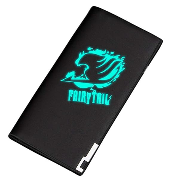 Cosstars Fairy Tail Anime Leuchtend Bifold Brieftasche Kunstleder Schlanke Geldbörse Portemonnaie Kreditkartenhülle /4