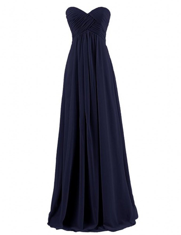 Miranda's Bridal Women's Sweetheart Pleated A Line Long Bridesmaid Dress