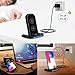 Fast Wireless Charger, Qi Certified Wireless Fast Charger Charging Stand Pad Foldable for Samsung Galaxy S9 S9+ S8 S8 Plus Note 8/5 S7/S7 Edge,Qi iPhone Wireless Charger Compatible X 8 8 Plus