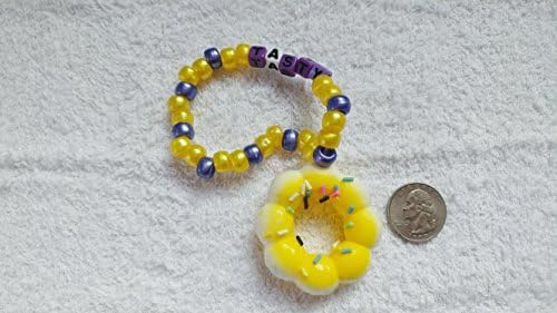 Tasty Sprinkled Donut Slow Rising Squishy Kandi Single Bracelet Rave Trading Festival Jewelry