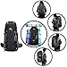 Loowoko Hiking Backpack 50L Travel Daypack Waterproof with Rain Cover for Climbing Camping Mountaineering (Black)