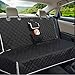 Dog Seat Cover for Back Seat - 100% Waterproof,Nonslip Bench Seat Cover Compatible for Middle Seat Belt | Strong & Durable, Multiuse,Fits All Cars | Bonus Gifts Pack Bag,Dog Leash, Buckle (Black)