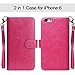 Vofolen 2 in 1 Case Protective Hard Shell Magnetic Detachable Pink