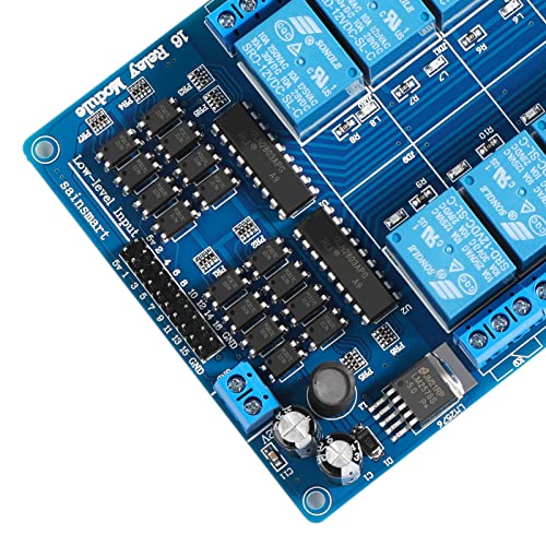 SainSmart 16-Channel 12V Relay Module Board for Arduino DSP AVR PIC ARM ...