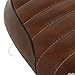 Flat Brat Brown Universal Cafe Racer Seat Vintage Saddle Compatible with Honda CB Yamaha XJ