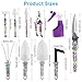Jhua Garden Tool Set, 10 Pieces Gardening Tools Kit with Purple Flower Print, Ergonomic Handle Trowel Rake Weeder Pruner Shears Sprayer, Garden Hand Tools with Carrying Case Gardening Gifts for Womenthumb 4