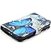Galaxy Core Prime Case,JanCalm [Kickstand] Pattern PU Leather Wallet [Card/Cash Slots] Flip Cover for Samsung Galaxy Core Prime G360 / Prevail LTEIncluding-ONE Crystal Pen(Lovely Butterfly)
