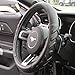 Motor Trend 100% Odorless Car Steering Wheel Cover - Comfort Cushion Grip, Black, Strandard (14.5 to 15.5 inch) (S706B)