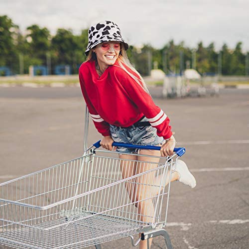 SOIMISS Fischerhut wendbar mit Kuhaufdruck Anglerhut Reversible Strandhut – Bild 4