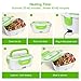 YISSVIC Electric Lunch Box Food Heater Portable Food Warmer 110V Home and 12V Car Use with Removable Stainless Steel Container Food Grade Material