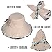 Women Wide Brim Sun Hat Summer Outdoor Foldable Beach Cap Beige