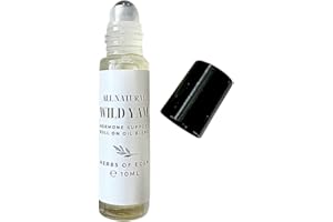 HERBS OF EDEN Organic Wild Yam Extract Oil for Hormone Balance and Support for Menopause Promote Regular Cycle Menstrual Relief Promote Fertility Roll On Applicator Travel Size | Made in USA 10ML