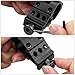 Modkin LED Flashlight Offset Ring Side Gun Mount for Flashlight/Laser with Quick Release - Black