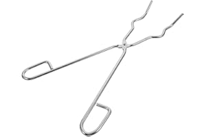 Mipcase Chromium Plated Crucible Tongs 14 Inch Beaker Clamp Laboratory Pliers with Anti-Slip Handle for Safe Experiment Handling